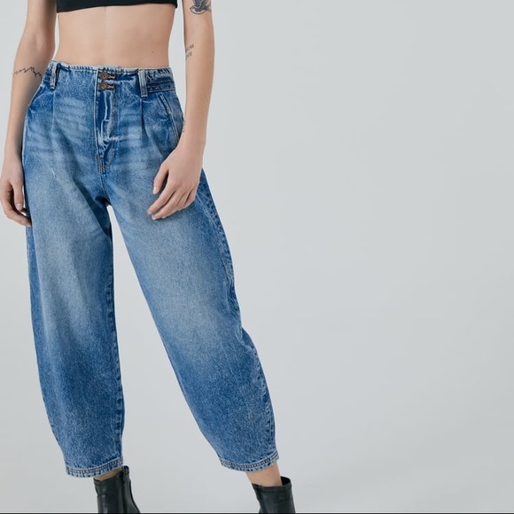 Zara Denim - Zara Slouchy Jeans in mid blue